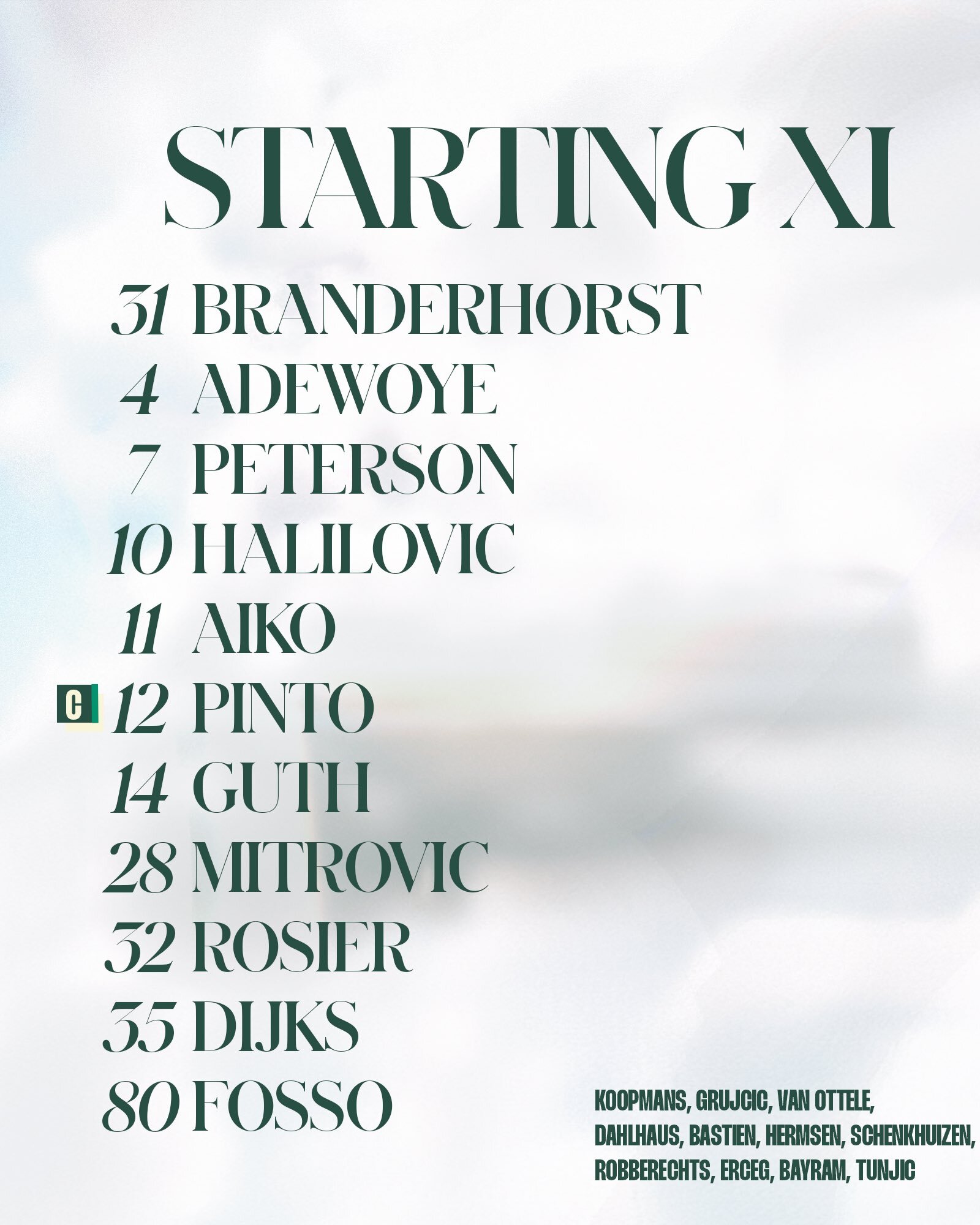 Opstelling Go Ahead